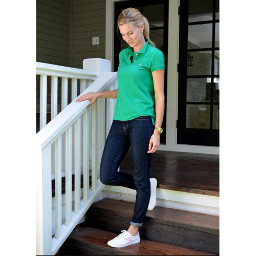Polo dama cuello camisero